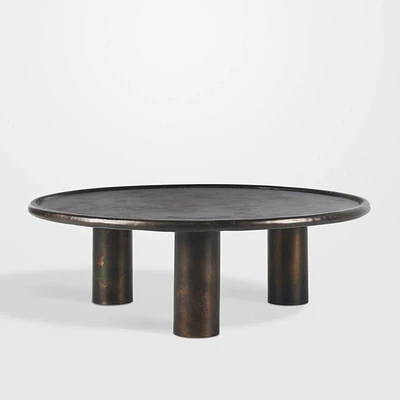 Cary Bronze Aluminum 50" Round Indoor/Outdoor Coffee Table