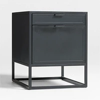 Casement 24" Black Metal 2-Drawer File Cabinet