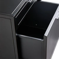 Casement 24" Black Metal 2-Drawer File Cabinet