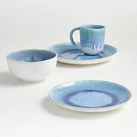 Caspian Blue Reactive Glaze Dinner Plate