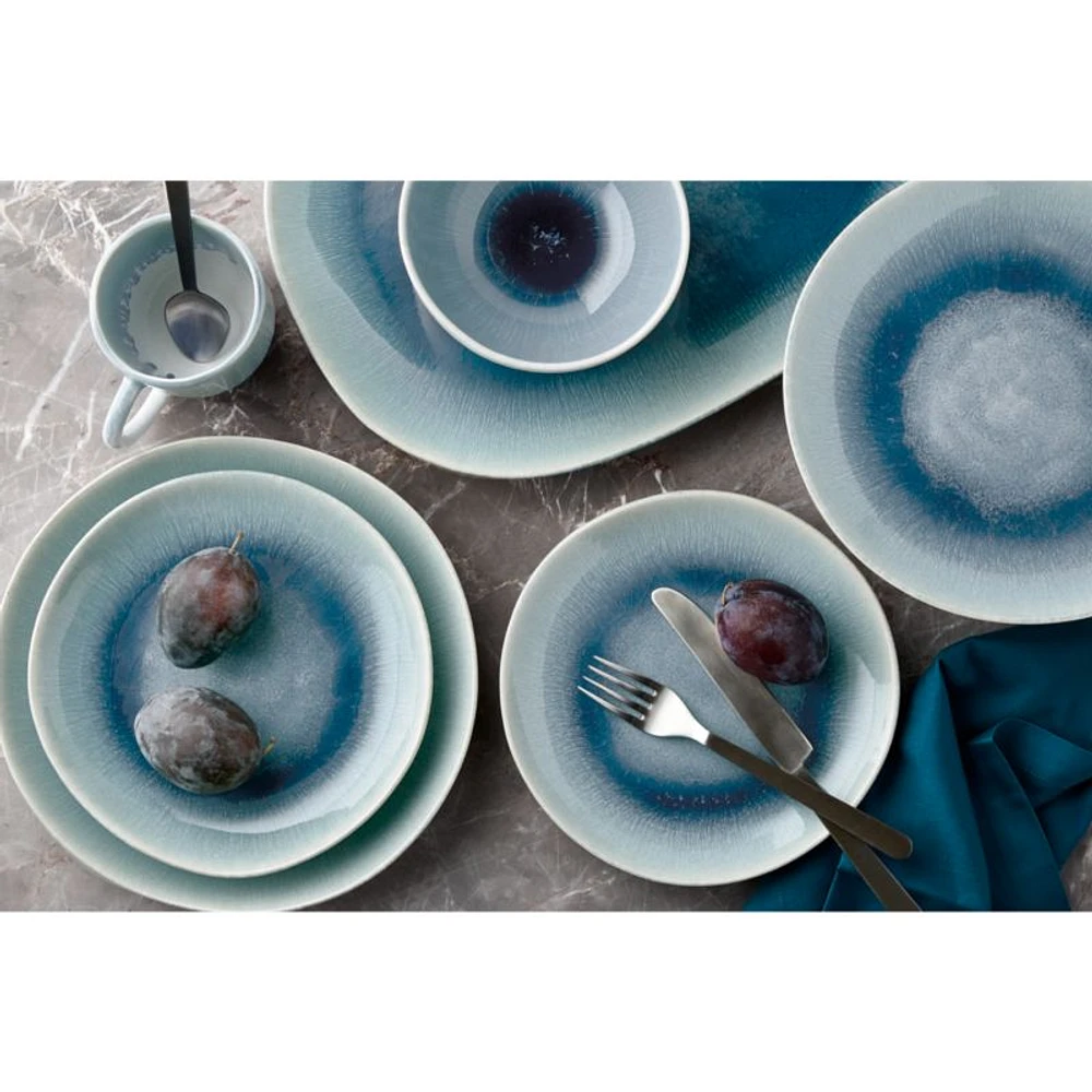 Caspian Blue Reactive Glaze Dinner Plate
