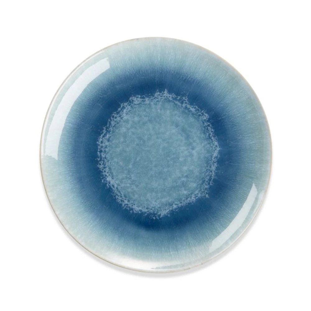 Caspian Blue Reactive Glaze Dinner Plate