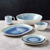 Caspian Blue Reactive Glaze Dinner Plate