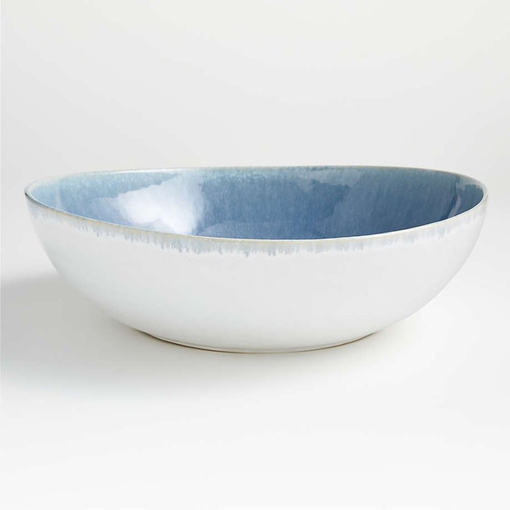 Blue/Green Carousel Extra Large Serving Bowl