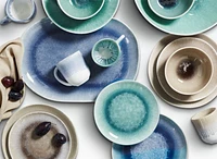 Caspian Blue Reactive Glaze Dinner Plate