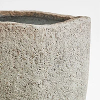 Cavo Warm Grey Textured Indoor/Outdoor Planter 24"x20"
