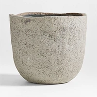 Cavo Warm Grey Textured Indoor/Outdoor Planter 24"x20"