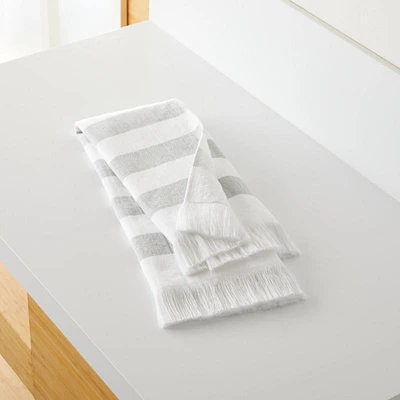 Organic Cedros Grey Hammam Hand Towel
