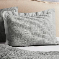 Celeste Grey Organic Cotton Standard Sham