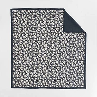 Celeste Organic Cotton Midnight Navy Floral Full/Queen Quilt