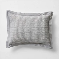 Celeste Grey Organic Cotton Standard Sham