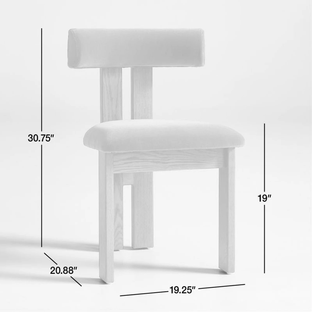 Ceremonie Green Mohair Dining Chair by Athena Calderone