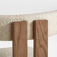 Ceremonie Natural Boucle Dining Chair by Athena Calderone