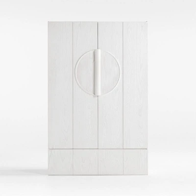 Chalot Bleached Wood 2-Door Storage Cabinet by Leanne Ford