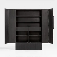 Chalot Ebonized Wood 2-Door Storage Cabinet by Leanne Ford