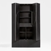 Chalot Ebonized Wood 2-Door Storage Cabinet by Leanne Ford