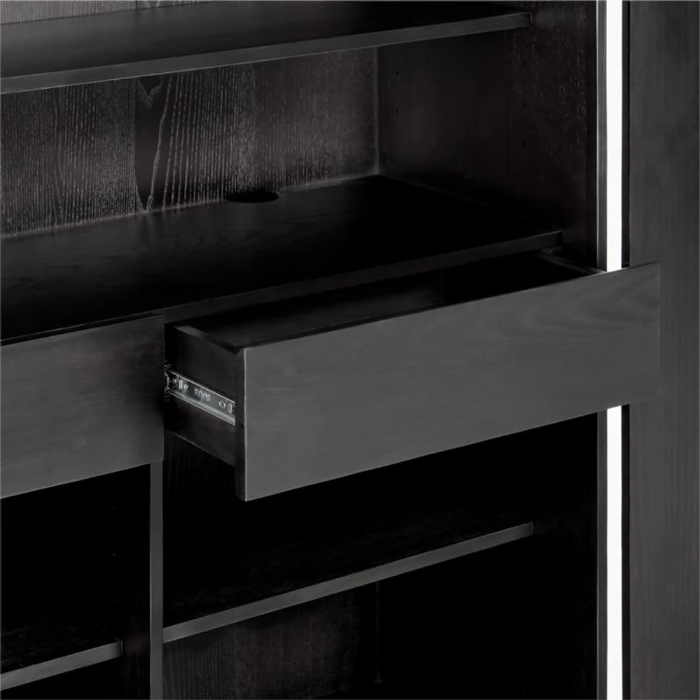 Chalot Ebonized Wood 2-Door Storage Cabinet by Leanne Ford