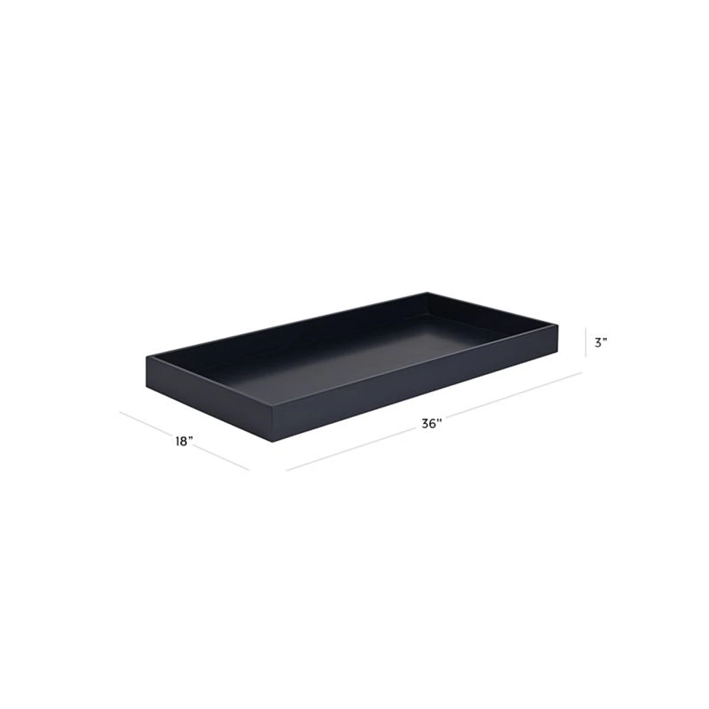 Navy Blue Wood Baby Changing Table Topper