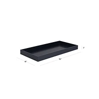 Navy Blue Wood Baby Changing Table Topper