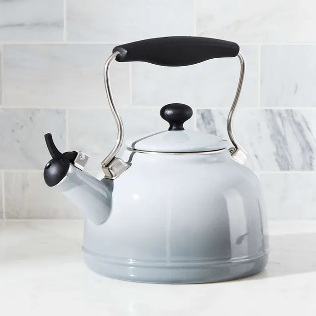 Chantal Sven Matte Black Tea Kettle with Wood Handle