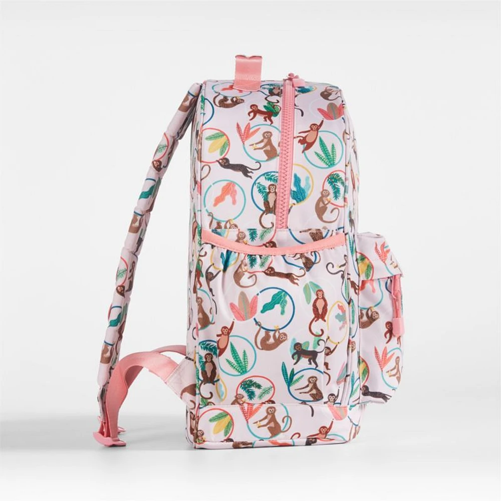 Cheeky Monkey Large Kids Backpack with Side Pockets