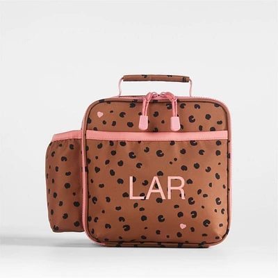 Cheetah Hearts Soft Insulated Kids Lunch Box