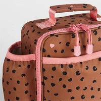 Cheetah Hearts Soft Insulated Kids Lunch Box