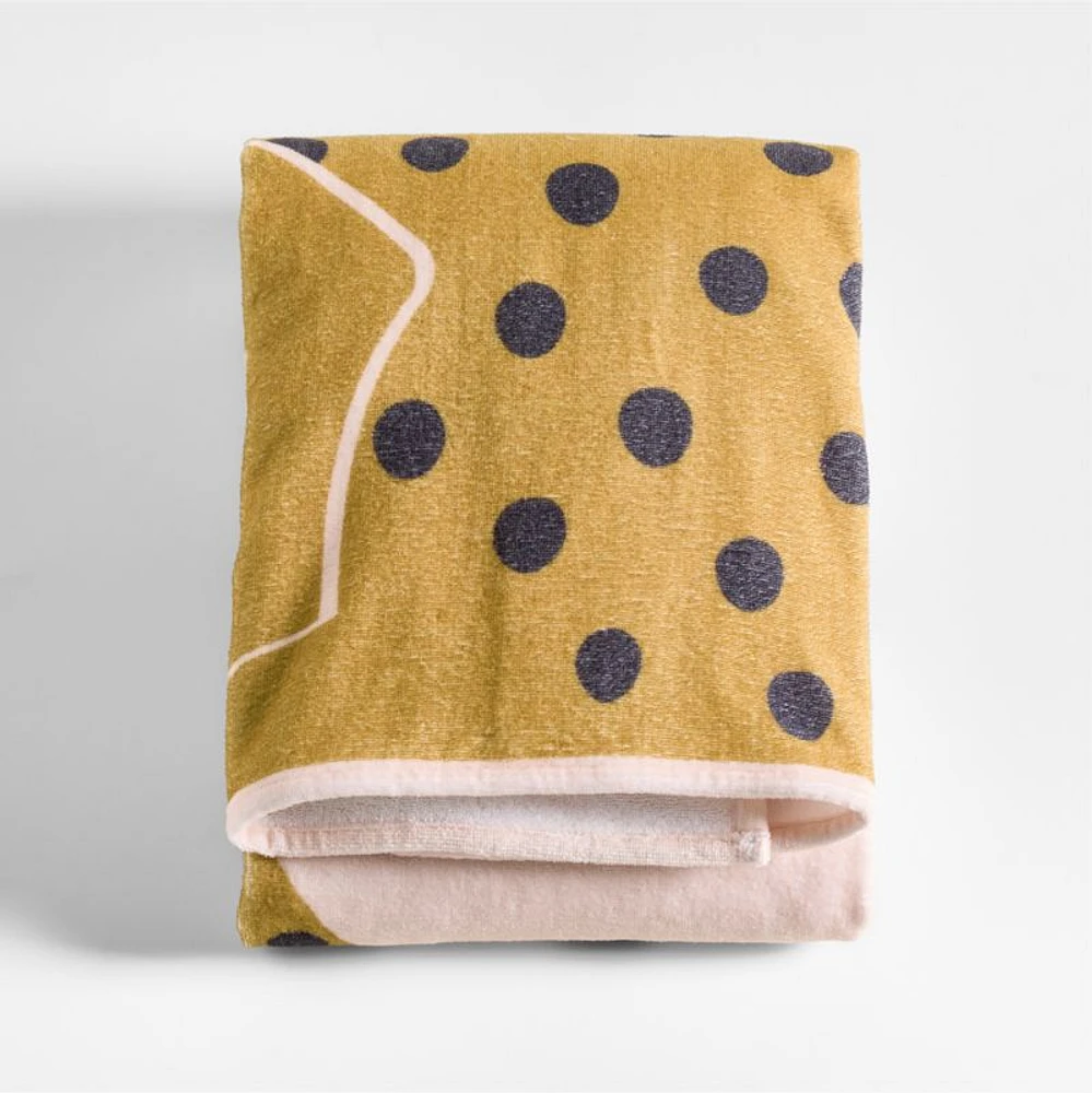 Cheetah Printed Organic Cotton Kid Beach Towel
