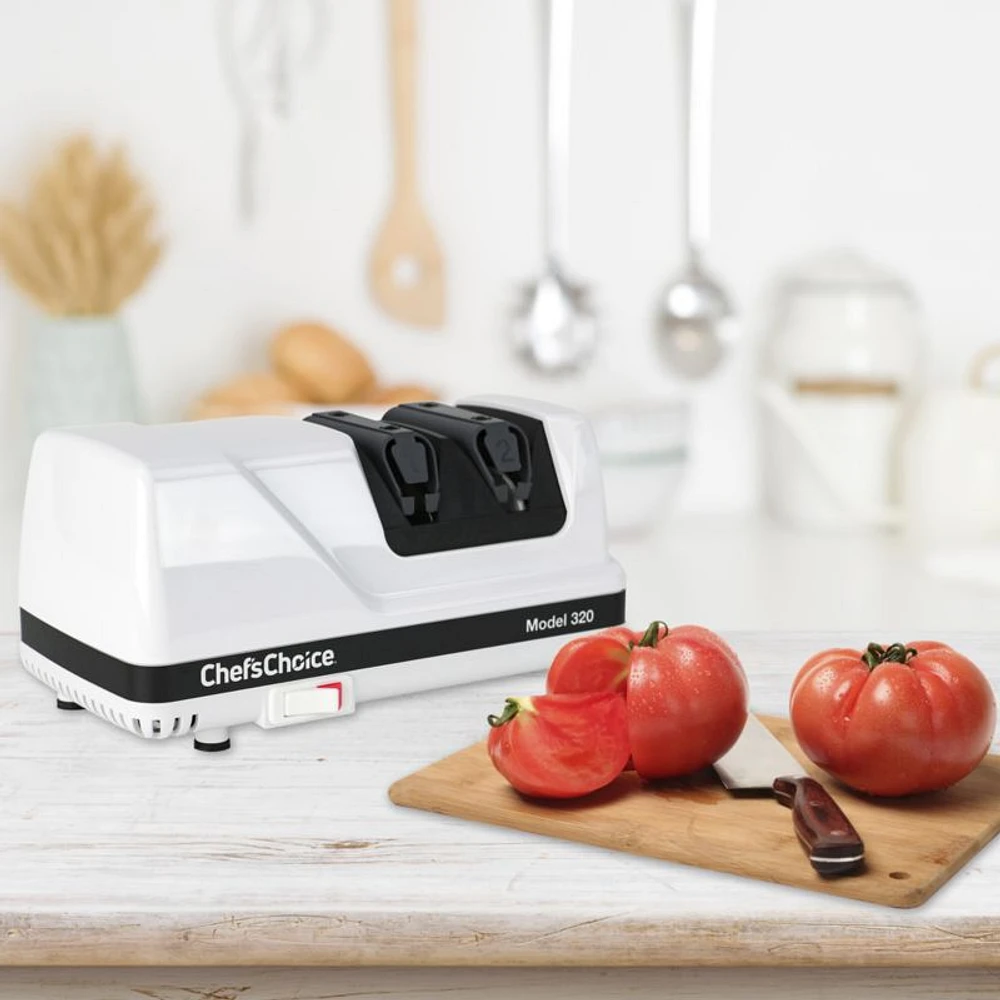 Chef'sChoice ® White Electric Knife Sharpener 320