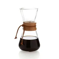 Chemex ® -Cup Glass Pour-Over Coffee Maker with Natural Wood Collar