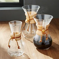 Chemex ® -Cup Glass Pour-Over Coffee Maker with Natural Wood Collar