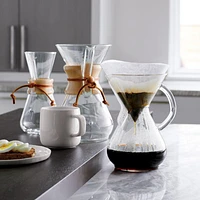 Chemex ® -Cup Glass Pour-Over Coffee Maker with Natural Wood Collar