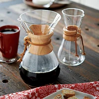 Chemex ® -Cup Glass Pour-Over Coffee Maker with Natural Wood Collar