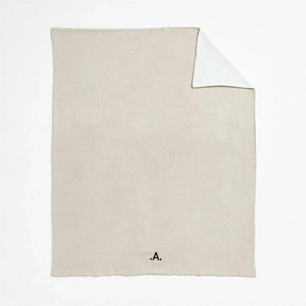 Reversible Stone Tan Chenille Kid Blanket