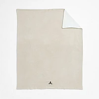 Reversible Stone Tan Chenille Kid Blanket