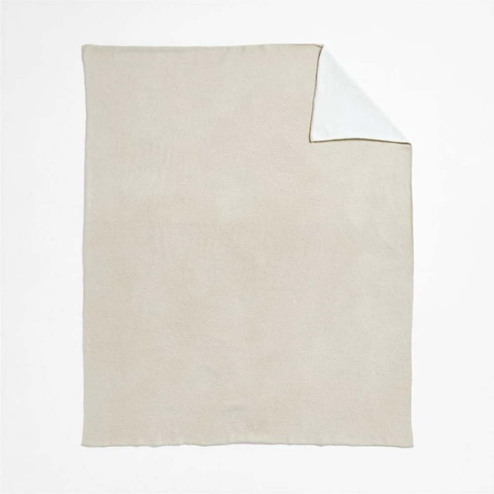 Reversible Stone Tan Chenille Kid Blanket