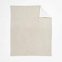 Reversible Stone Tan Chenille Kid Blanket