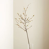 Artificial White Cherry Blossom Flower Branch 42"