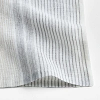 Chesney Metal Grey-Striped Linen Napkin