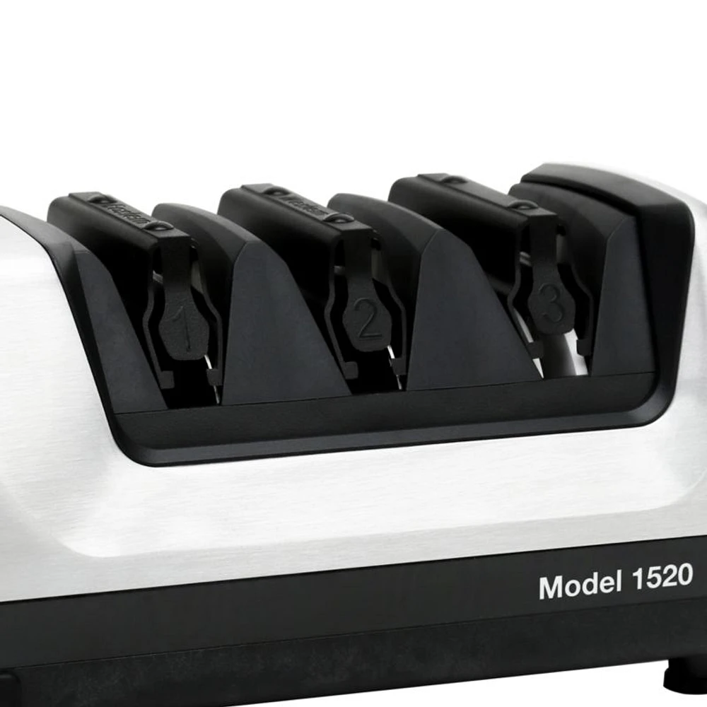 Chef'sChoice ® Brushed Stainless Steel Electric Knife Sharpener 1520