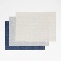 Chilewich ® Rectangular Charm Navy Blue Easy-Clean Vinyl Placemat