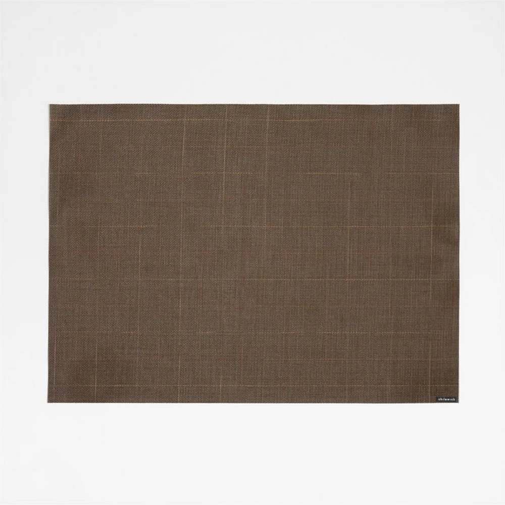 Chilewich ® Chase Rectangle Deep Brown Placemat