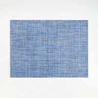 Chilewich ® Rectangular Crepe Blue Easy-Clean Vinyl Placemat