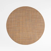 Chilewich ® Teak Basketweave Round Placemat