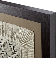 "Circulo de Papel" Framed Hand-Crafted Paper Wall Art 43"x43" by Julio Laja Chichicaxtle