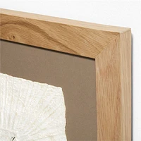 "Circulo de Papel" by Julio Laja Chichicaxtle 43"x43" in White Oak Frame Hand-Crafted Paper Wall Art