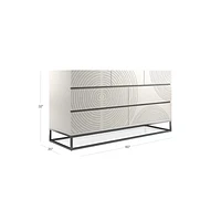 Circulus Black 7-Drawer Dresser