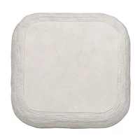 Cirri White Concrete 31.5" Rounded Square Coffee Table
