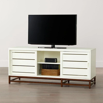 Clapboard 60" White Media Console