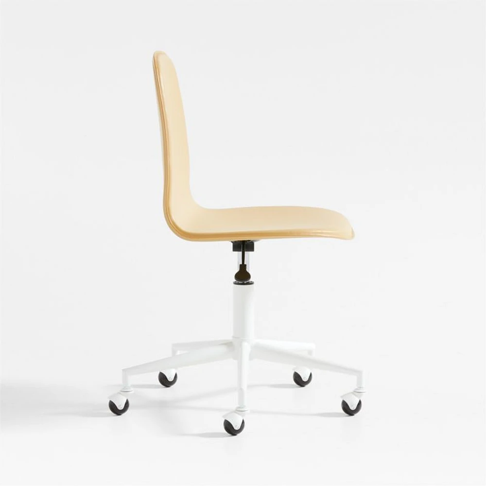 Class Act Flax Yellow and White Adjustable Kids Desk Chair